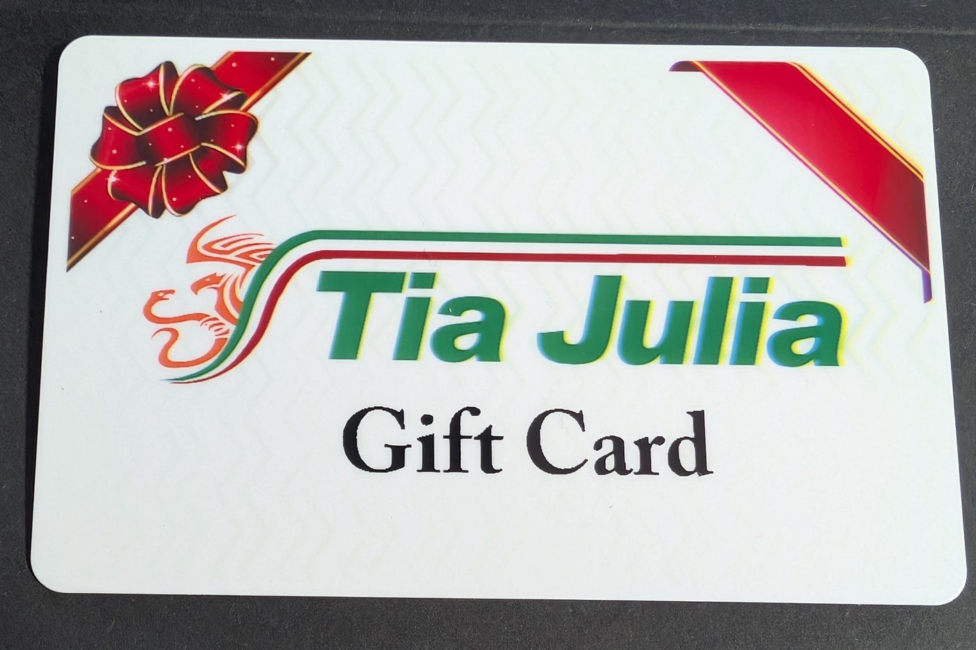 Tía Julia printed gift card